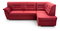 Rohová sedačka Janeen (tmavočervená) (P)