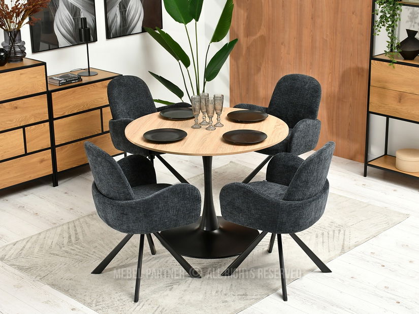 Stolička Sony (grafit + čierna)