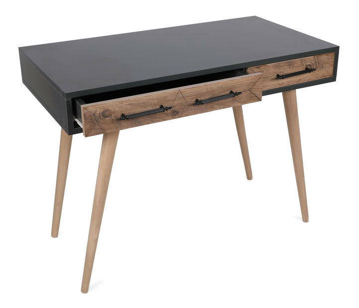 Măsuță consolă Miri (Antracit + Stejar)