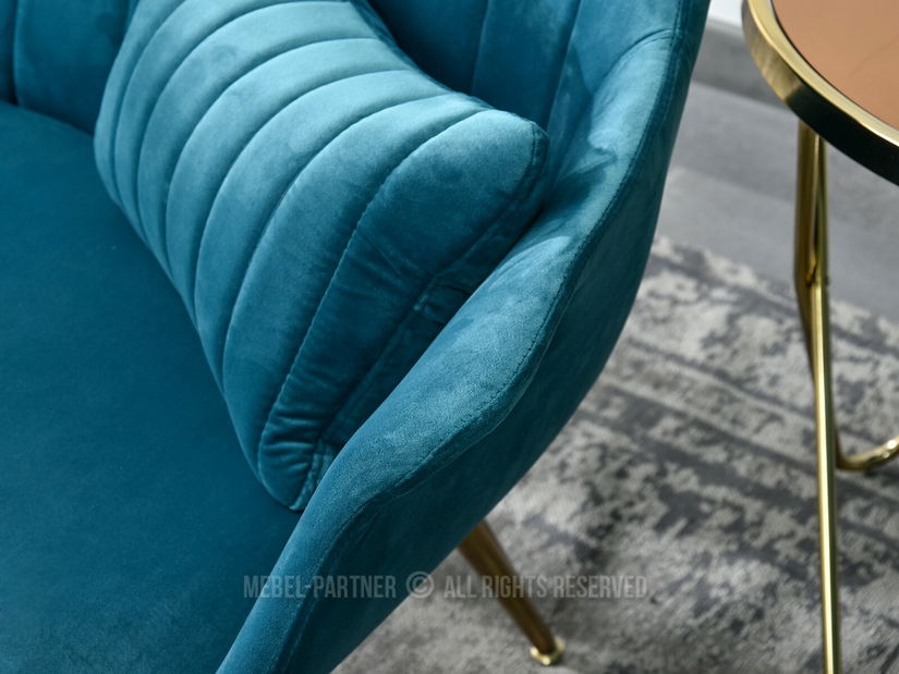 Canapea Osmol S (turcoaz + negru)