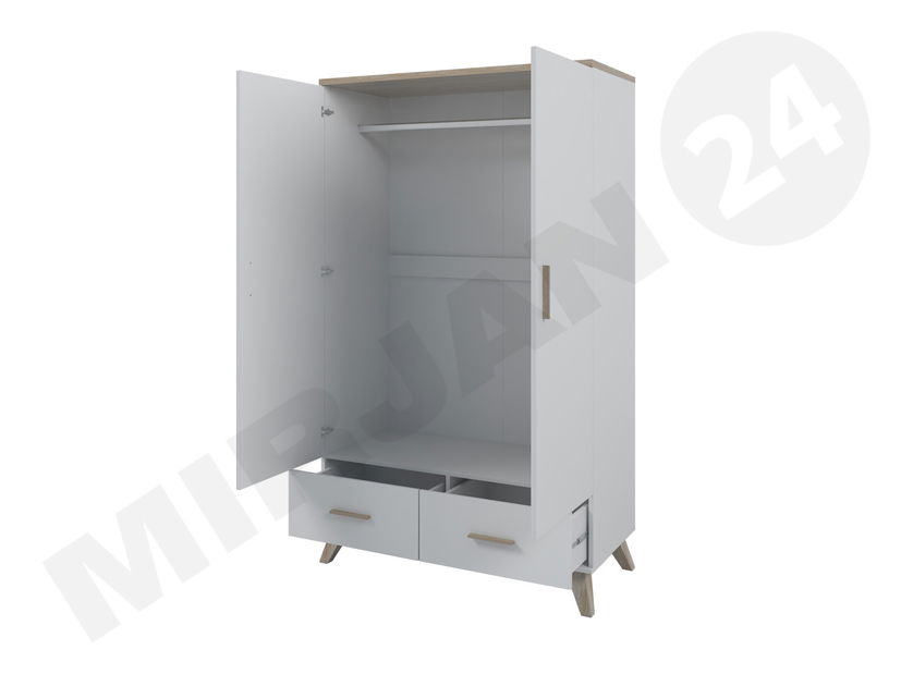 Gardrób Solara (fehér + sonoma tölgy)