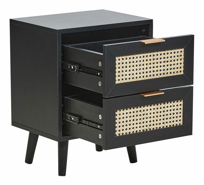 Nočný stolík Opoza (čierna)