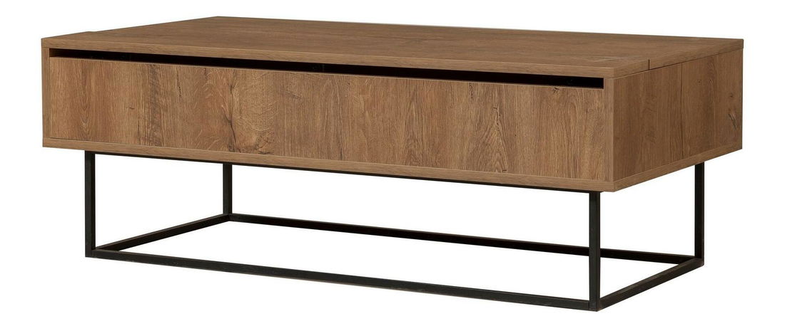 Súprava nábytku do obývačky Ponake 1 (orech + čierna)