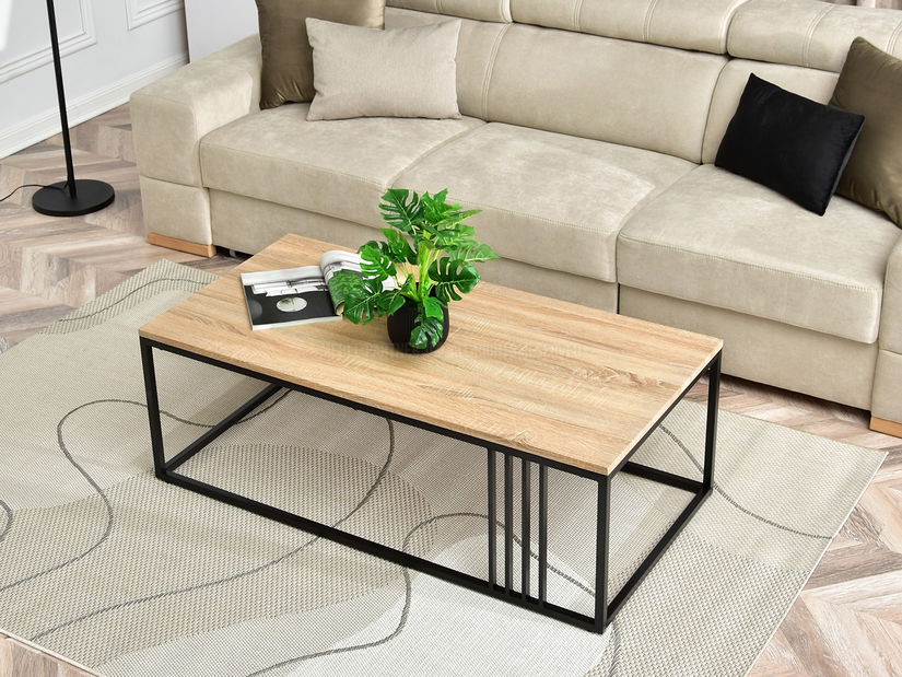 Stolić za kavu Madeleine Xl (sonoma + crna)