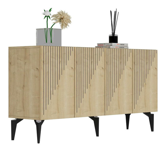 Skrinka Tomune 3 (dub zafírový) 