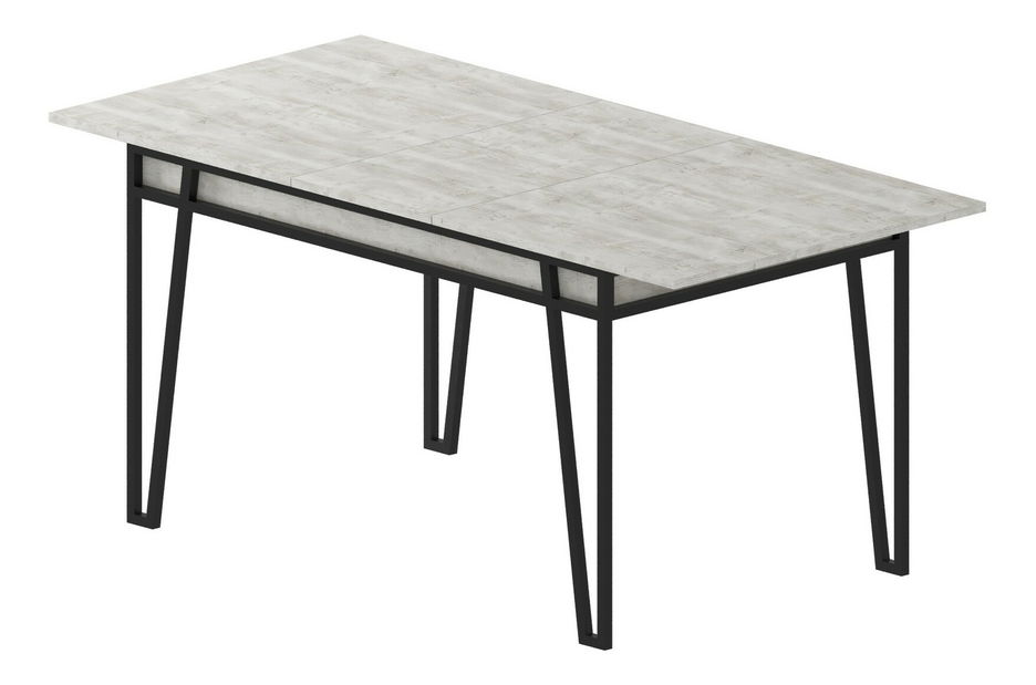 Masă sufragerie extensibilă (pentru 6 persoane) Patron (alb)