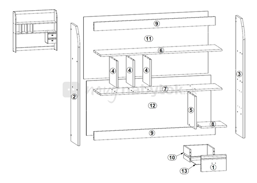 Nadstavba BRW POP KN2S/11/11