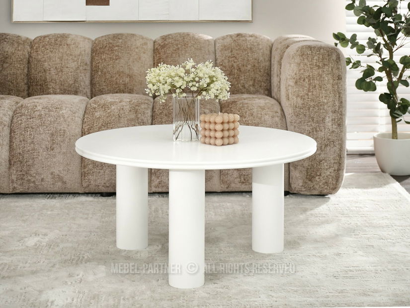 Măsuță de cafea Lienzo (alb)