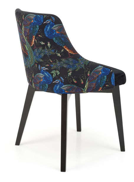 Étkezőszék Edo (fekete + kék)