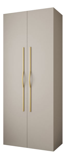 Dulap de haine 100 cm Carmela 40-2 (Cașmir + Auriu)