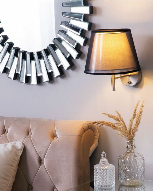 Závesná lampa Comal (sivá)