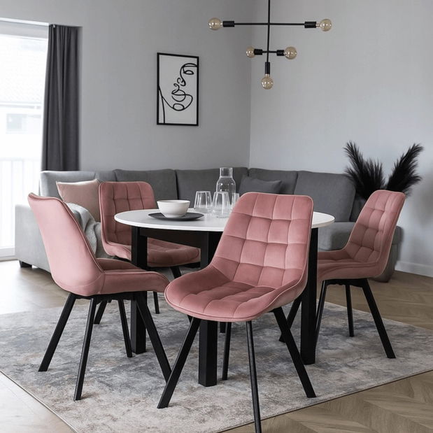 Jedálenská stolička Roprodocun (ružová) 