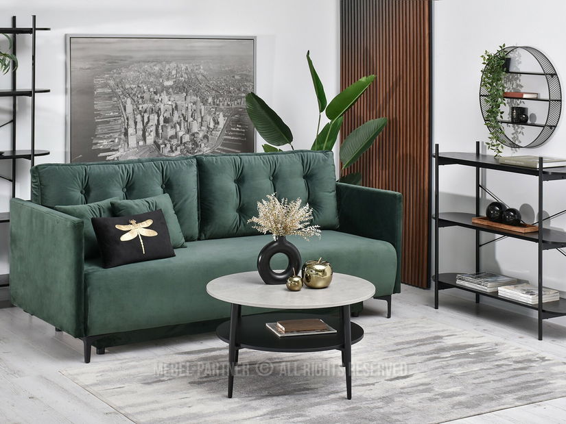 Stolić za kavu Randolf Xl (beton + crna)