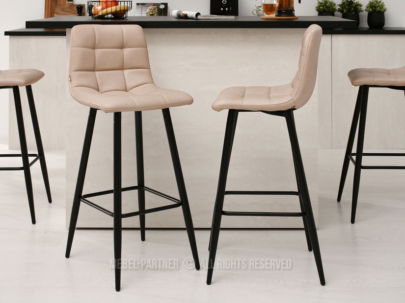 Stolička Nico (béžová + čierna)