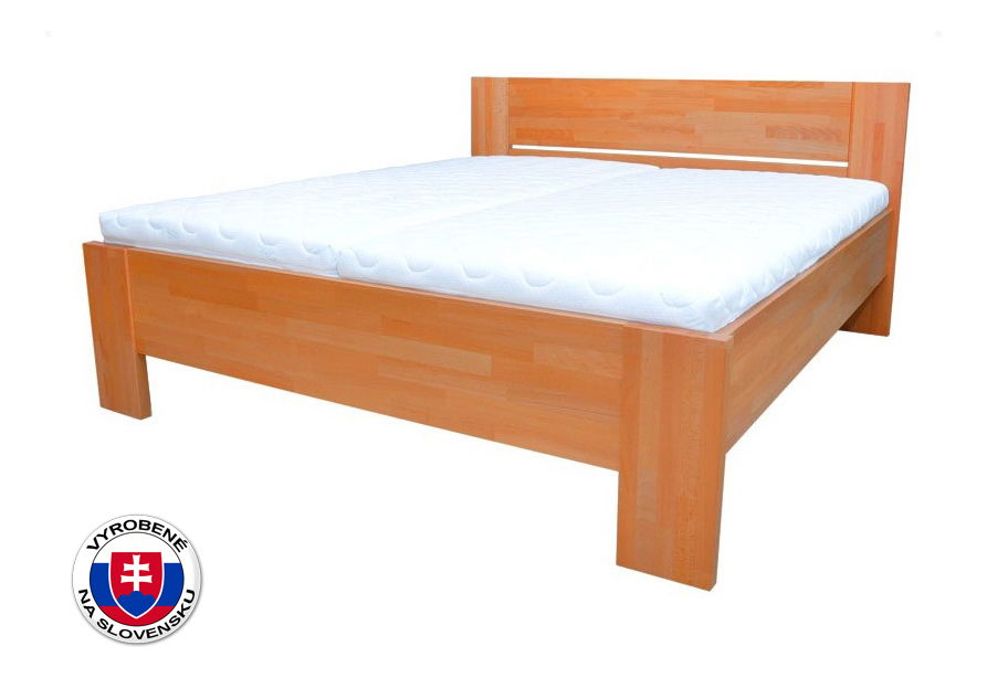 Pat matrimonial 220x180 cm Nicky tăblie plină (masiv)