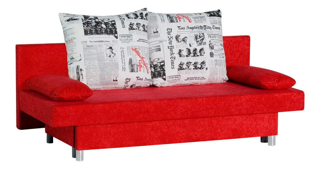 Pohovka trojsedačka BRW BELLA BIS červená