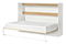 Lenyitható ágy 120 Perfecto II (fehér + tölgy + fehér) (horizontáis) (világítás nélkül)