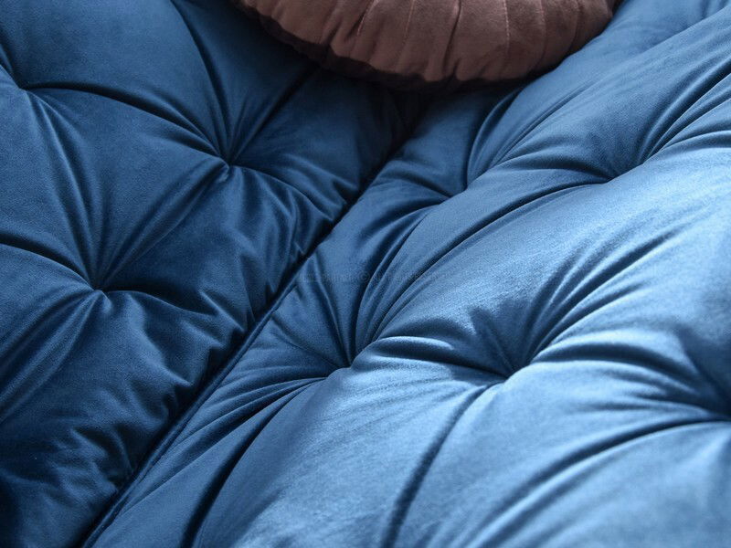 Canapea Igor (albastru marin + negru)