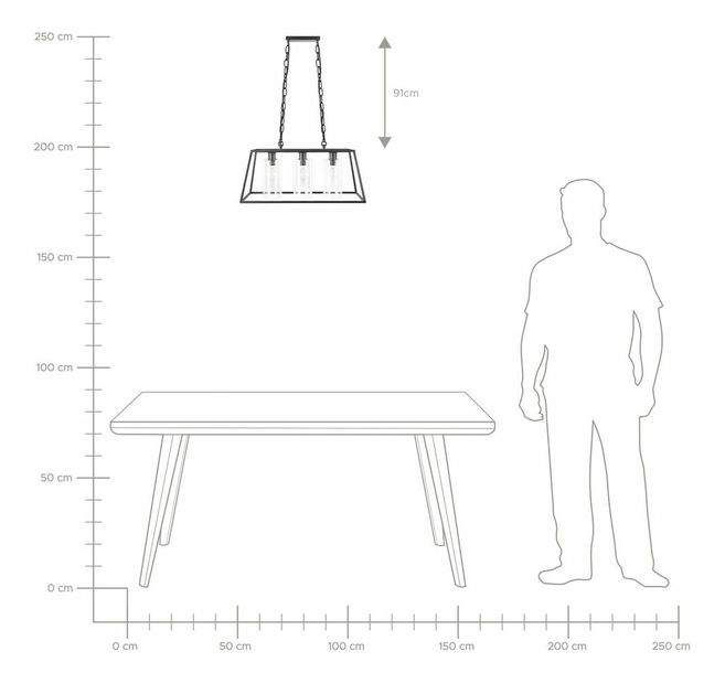Závesné svietidlo Mugza (čierna)