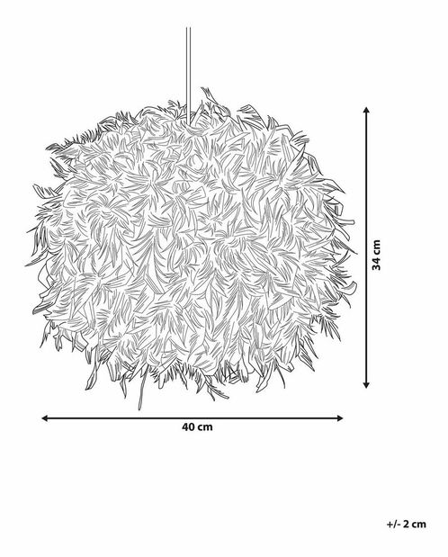 Závesná lampa Drove (ružová)