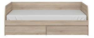 Jednostruki krevet 90 cm Noella (hrast sonoma) (s podnicom)