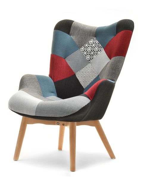 Fotoliu Nutri (patchwork + negru)