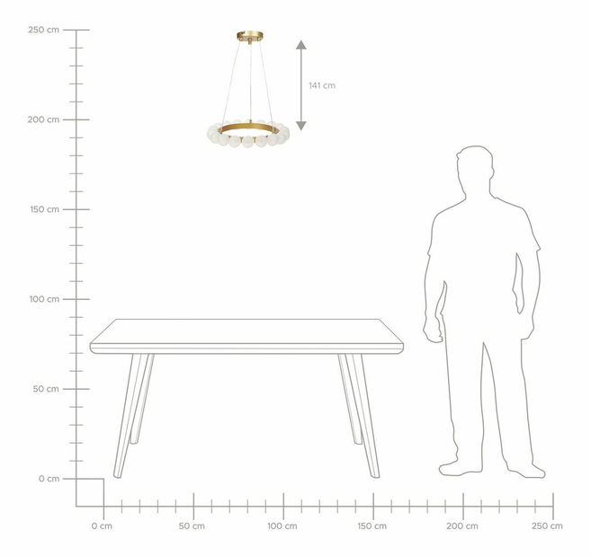 Luster Gill (zlatá)