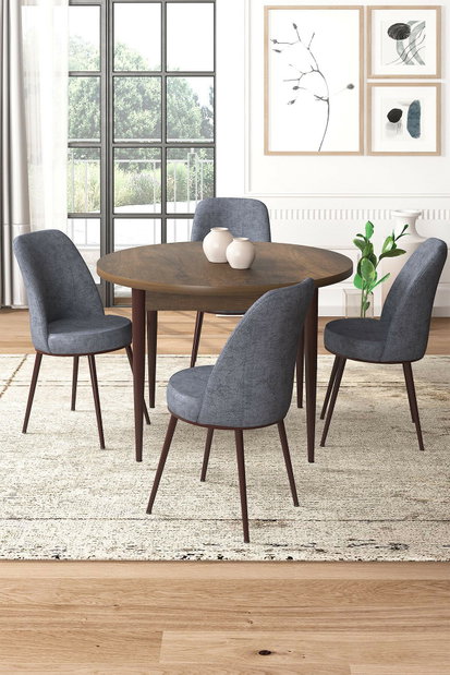 Set dining Torra (nuc baroc + afumat) (pentru 4 persoane)