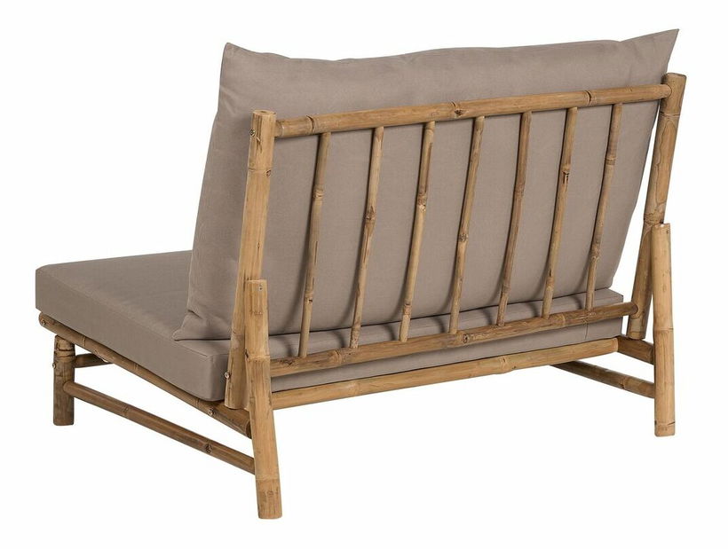 Set 2 buc scaune de grădină Theta (lemn deschis + gri închis) 