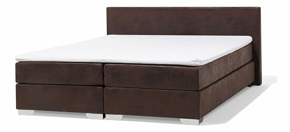 Bračni krevet Boxspring 180 cm PREMIER (s madracima) (smeđa)