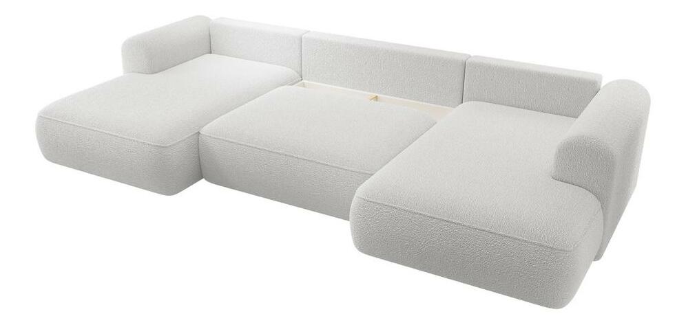 U alakú sarokkanapé Olivo U (J) (világosszürke + fekete)