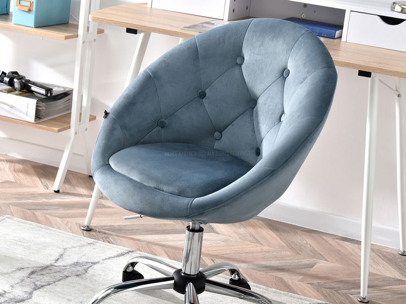 Kreslo Lush 4 (modrá + chrómová)