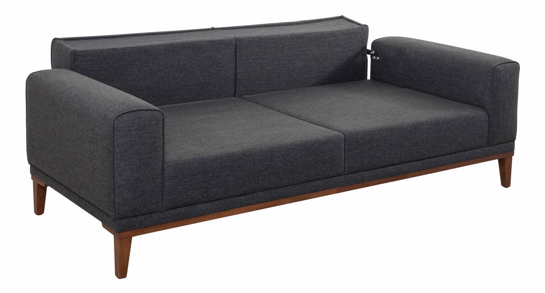 Set canapele/fotolii 3+1 Lesana (Antracit)