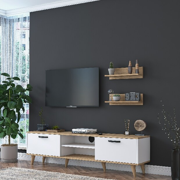 Mobilier living Martha 1043 (Alb + Nuc)