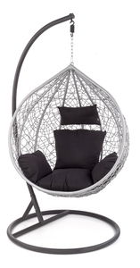 Fotoliu suspendat Eggman (arin + negru)