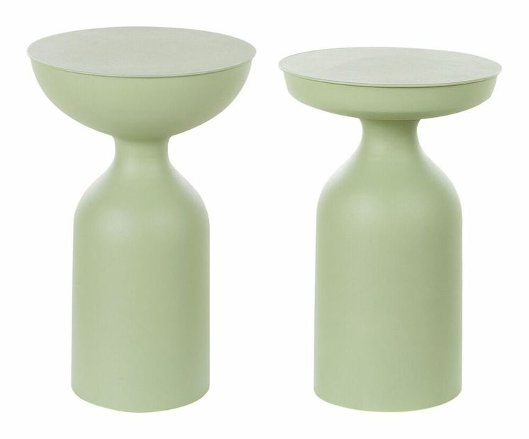 Set 2 buc măsuțe cafea mici Costa (verde)