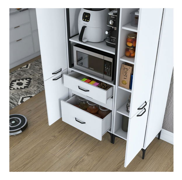 Dulap cu rafturi Jenaretta 145 (alb)