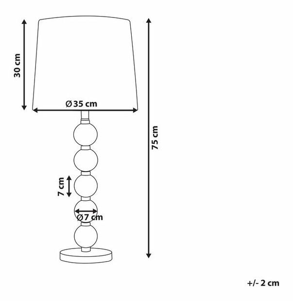 Stolná lampa Antoine (čierna)
