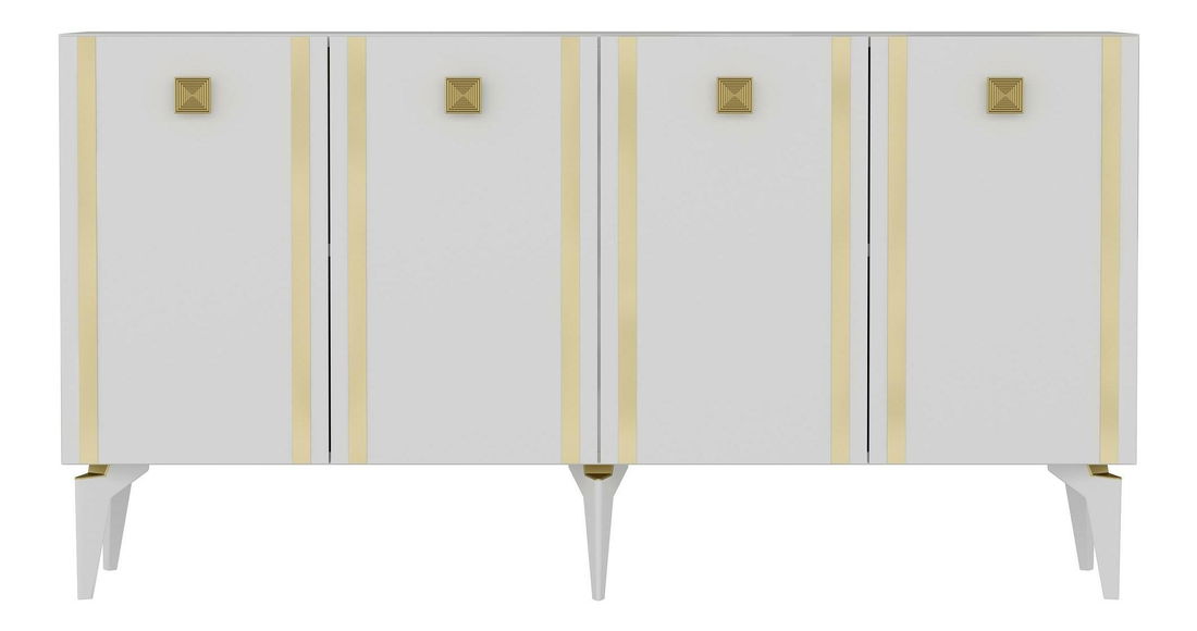 Skrinka Tobuvu 1 (biela + zlatá) 