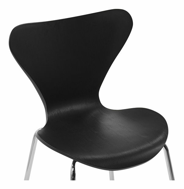 Set 2 buc. scaune de sufragerie BONVO (negru)