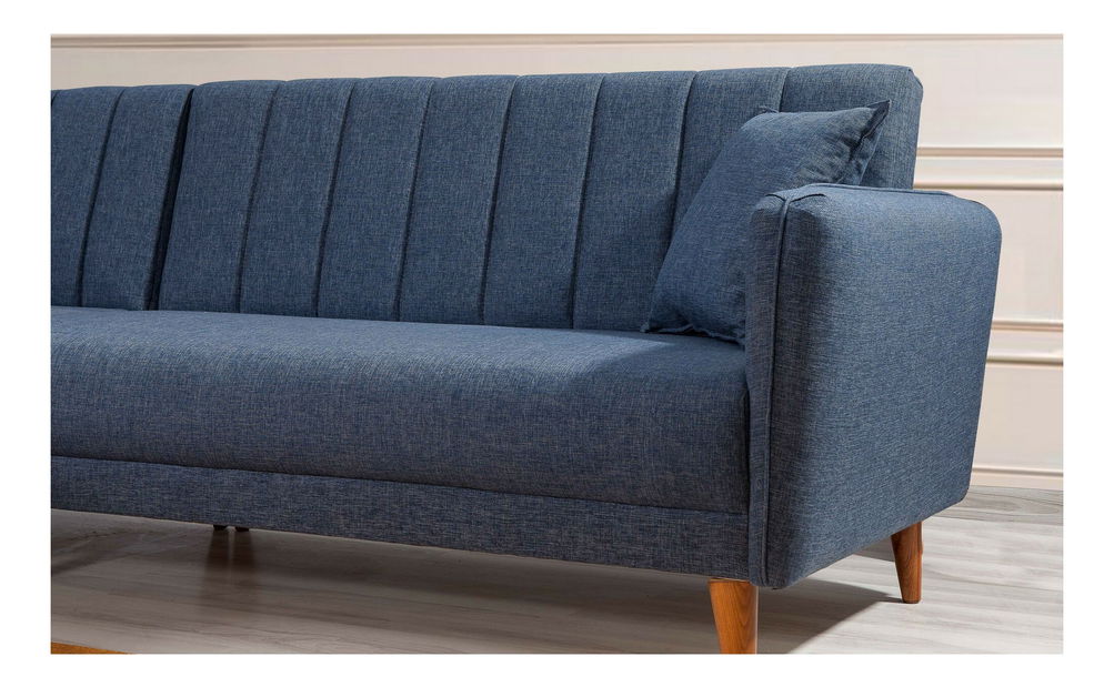 Rohová sedacia súprava Adrie (L) (Tmavá modrá)