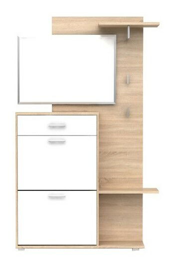 Predsieň BRW September (Dub Sonoma + Lesk biely)