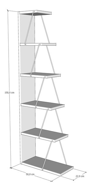 Zostava nábytku do obývacej izby Eleanore (biela + čierna)