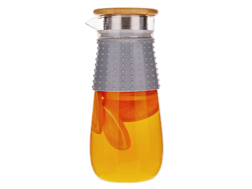 Carafă de apă cu capac și sită 1200ml Glaza 