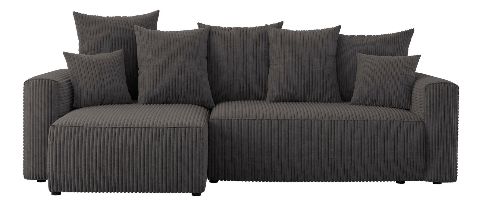 Sarokkanapé Denia (B) (szürkés fekete)