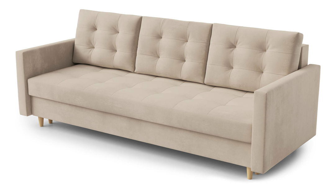 Canapea trei locuri Saveta (crem)