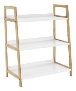 Regál Keon 1 (biela + prírodná)