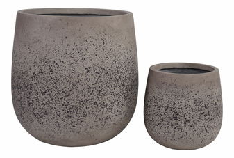 Set de 2 ghivece de flori Snenora (gri)