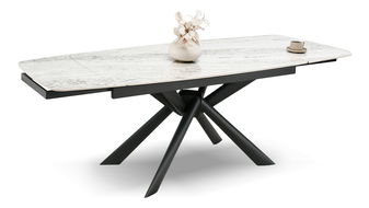 Jedálenský stôl Deportaron (sivá + čierna)