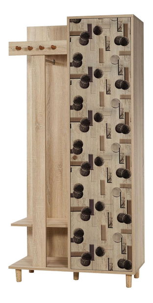 Mobilier hol Garmando 522 (Stejar sonoma)